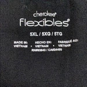 ***sold***Cherokee flexibles 5X scrub tops